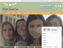 Tablet Screenshot of bevilledentalcare.com